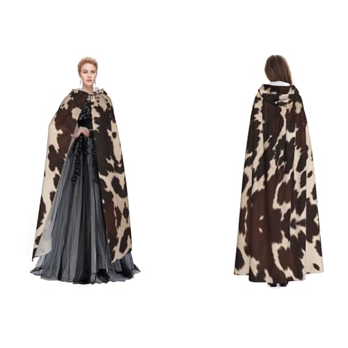 BULQAPZDF Brauner Samtumhang aus Rindsleder, voller Länge, für Erwachsene, Herren und Damen, Hexe, Vampir, Teufelskostüm, Cosplay und Verkleidung BULQAPZDF Brauner Samtumhang aus Rindsleder, voller Länge, für Erwachsene, Herren und Damen, Hexe, Vampir, Teufelskostüm, Cosplay und Verkleidung von BULQAPZDF