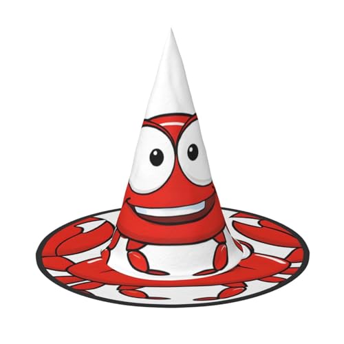 BULQAPZDF Cartoon Krabbe Halloween Hexerhut Halloween Hexer Party Kostüm Zubehör BULQAPZDF Cartoon Krabbe Halloween Hexerhut Halloween Hexer Party Kostüm Zubehör von BULQAPZDF