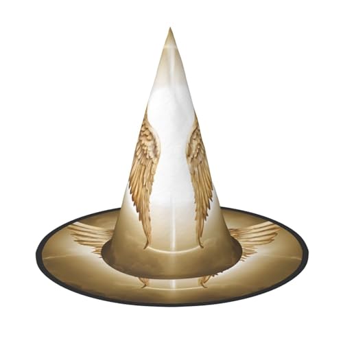 BULQAPZDF Engelsflügel Halloween Hexerhut Halloween Hexer Party Kostüm Zubehör von BULQAPZDF