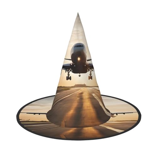 BULQAPZDF Flugzeug Halloween Hexerhut Halloween Hexer Party Kostüm Zubehör von BULQAPZDF