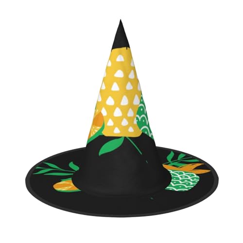 BULQAPZDF Graffiti Ananas Halloween Hexerhut Halloween Hexer Party Kostüm Zubehör BULQAPZDF Graffiti Ananas Halloween Hexerhut Halloween Hexer Party Kostüm Zubehör von BULQAPZDF