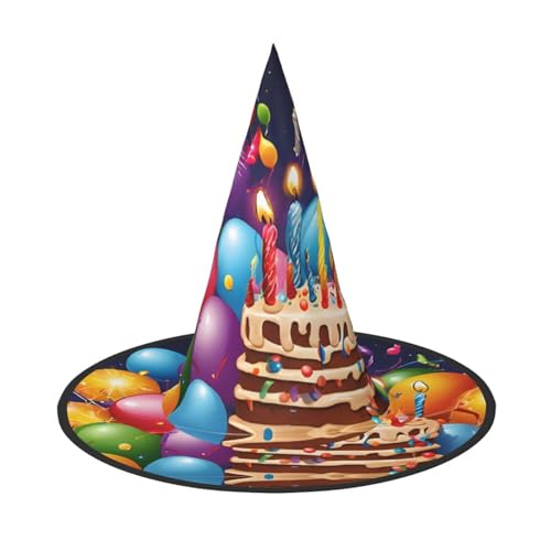 BULQAPZDF Happy Birthday Halloween Hexerhut Halloween Hexer Party Kostüm Zubehör BULQAPZDF Happy Birthday Halloween Hexerhut Halloween Hexer Party Kostüm Zubehör von BULQAPZDF