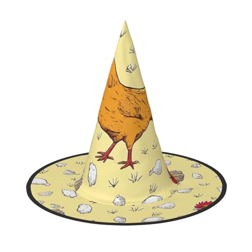 BULQAPZDF Huhn Küken Halloween Hexerhut Halloween Hexer Party Kostüm Zubehör BULQAPZDF Huhn Küken Halloween Hexerhut Halloween Hexer Party Kostüm Zubehör von BULQAPZDF
