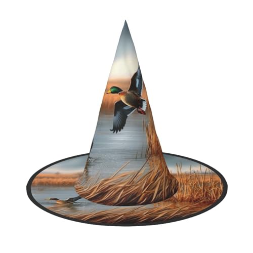 BULQAPZDF Jagd fliegende wilde Ente Halloween Hexerhut Halloween Hexer Party Kostüm Zubehör BULQAPZDF Jagd fliegende wilde Ente Halloween Hexerhut Halloween Hexer Party Kostüm Zubehör von BULQAPZDF