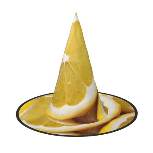 BULQAPZDF Lemon Halloween Hexer Hut Halloween Hexer Party Kostüm Zubehör von BULQAPZDF