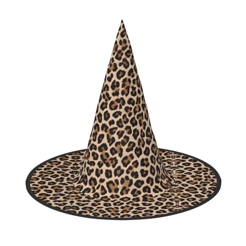 BULQAPZDF Leopardenmuster Tapete Halloween Hexerhut Halloween Hexer Party Kostüm Zubehör BULQAPZDF Leopardenmuster Tapete Halloween Hexerhut Halloween Hexer Party Kostüm Zubehör von BULQAPZDF