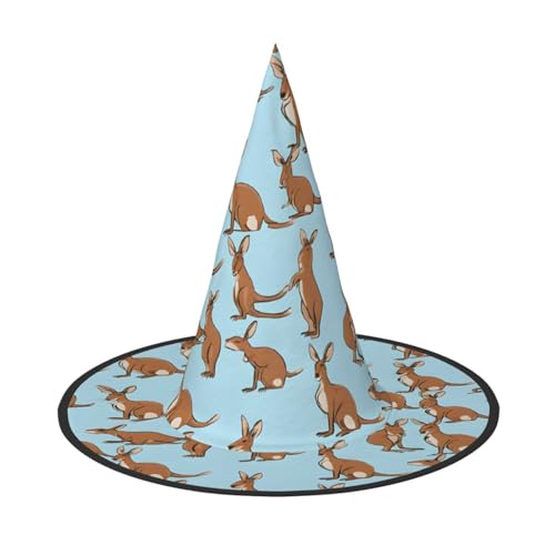 BULQAPZDF Lustig für Känguru Zoo Halloween Hexerhut Halloween Hexer Party Kostüm Zubehör BULQAPZDF Lustig für Känguru Zoo Halloween Hexerhut Halloween Hexer Party Kostüm Zubehör von BULQAPZDF
