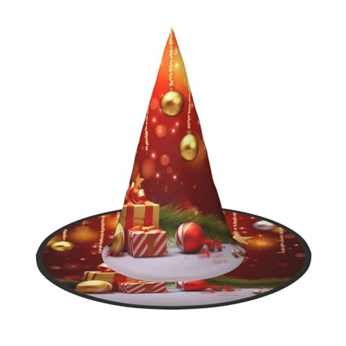 BULQAPZDF Merry Christmas-3 Halloween Hexerhut Halloween Hexer Party Kostüm Zubehör von BULQAPZDF