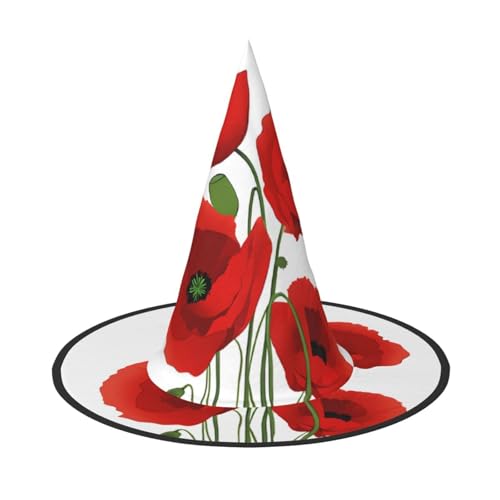 BULQAPZDF Mohnblumen Halloween Hexerhut Halloween Hexer Party Kostüm Zubehör BULQAPZDF Mohnblumen Halloween Hexerhut Halloween Hexer Party Kostüm Zubehör von BULQAPZDF