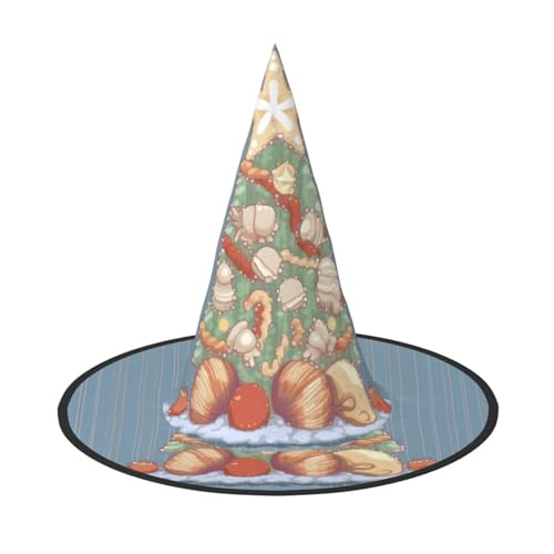 BULQAPZDF Muschel Weihnachten Halloween Hexerhut Halloween Hexer Party Kostüm Zubehör von BULQAPZDF