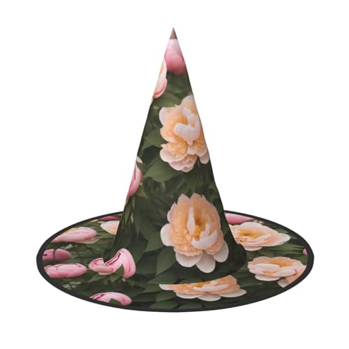 BULQAPZDF Pfingstrosen Halloween Hexerhut Halloween Hexer Party Kostüm Zubehör von BULQAPZDF