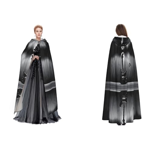 BULQAPZDF Samt-Umhang mit Kapuze für Erwachsene und Männer - Hexe, Vampir, Teufelskostüm, Cosplay und Verkleidung von BULQAPZDF