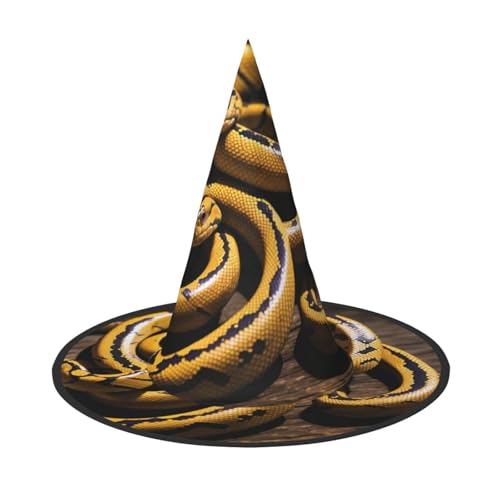 BULQAPZDF Schlange Halloween Hexerhut Halloween Hexer Party Kostüm Zubehör BULQAPZDF Schlange Halloween Hexerhut Halloween Hexer Party Kostüm Zubehör von BULQAPZDF