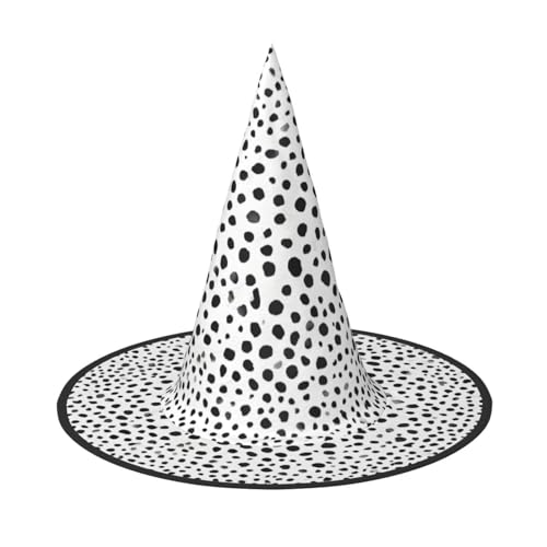 BULQAPZDF Schwarzer und weißer Punkt Halloween Hexerhut Halloween Hexer Party Kostüm Zubehör BULQAPZDF Schwarzer und weißer Punkt Halloween Hexerhut Halloween Hexer Party Kostüm Zubehör von BULQAPZDF