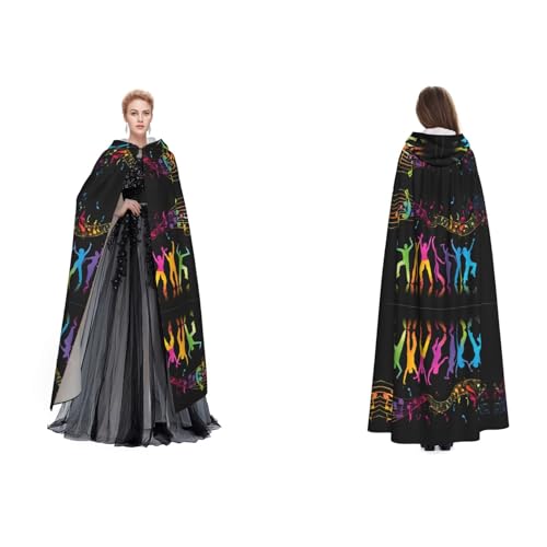 BULQAPZDF Tanzen mit Musik, Samt-Umhang mit Kapuze, für Erwachsene, Herren und Damen, Hexe, Vampir, Teufelskostüm, Cosplay und Verkleidung BULQAPZDF Tanzen mit Musik, Samt-Umhang mit Kapuze, für Erwachsene, Herren und Damen, Hexe, Vampir, Teufelskostüm, Cosplay und Verkleidung von BULQAPZDF