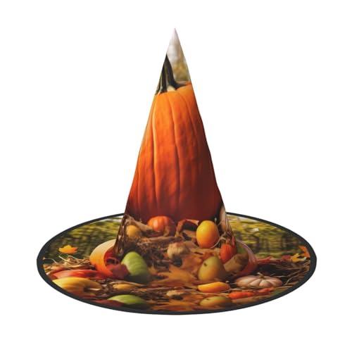BULQAPZDF Thanksgiving Day Kürbis Halloween Hexerhut Halloween Hexer Party Kostüm Zubehör BULQAPZDF Thanksgiving Day Kürbis Halloween Hexerhut Halloween Hexer Party Kostüm Zubehör von BULQAPZDF
