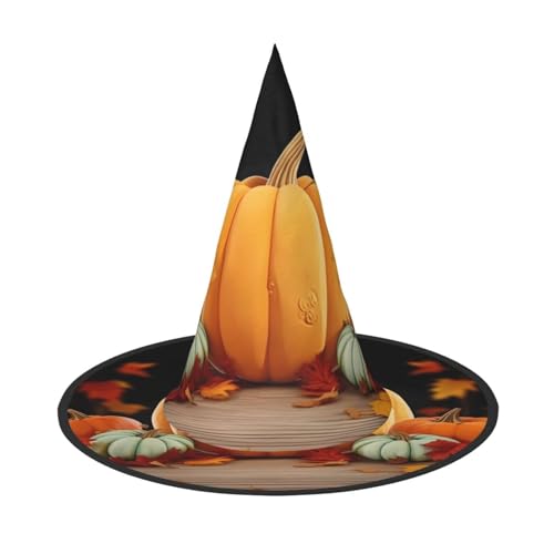 BULQAPZDF Thanksgiving Kürbis Halloween Hexerhut Halloween Hexer Party Kostüm Zubehör BULQAPZDF Thanksgiving Kürbis Halloween Hexerhut Halloween Hexer Party Kostüm Zubehör von BULQAPZDF