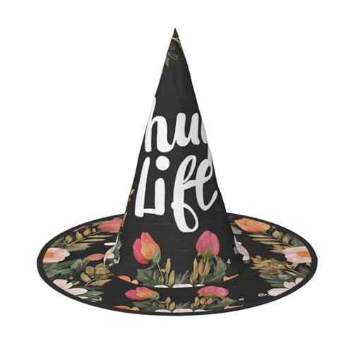 BULQAPZDF Thug Life Blumen Halloween Hexerhut Halloween Hexer Party Kostüm Zubehör BULQAPZDF Thug Life Blumen Halloween Hexerhut Halloween Hexer Party Kostüm Zubehör von BULQAPZDF