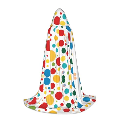 BULQAPZDF Twister Polka Dots Print Kapuzenumhang für Teenager perfekt für Mode und Komfort BULQAPZDF Twister Polka Dots Print Kapuzenumhang für Teenager perfekt für Mode und Komfort von BULQAPZDF