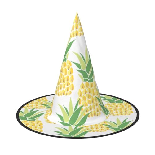 BULQAPZDF Vertraglich und Ananas Halloween Hexerhut Halloween Hexer Party Kostüm Zubehör von BULQAPZDF