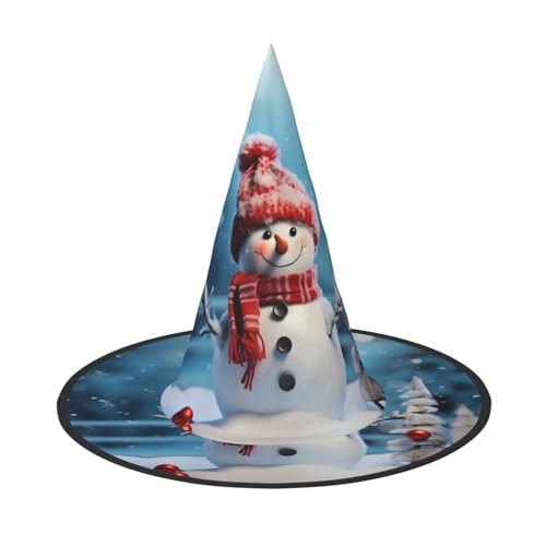 BULQAPZDF Weihnachten Schneemann Halloween Hexer Hut Halloween Hexer Party Kostüm Zubehör BULQAPZDF Weihnachten Schneemann Halloween Hexer Hut Halloween Hexer Party Kostüm Zubehör von BULQAPZDF