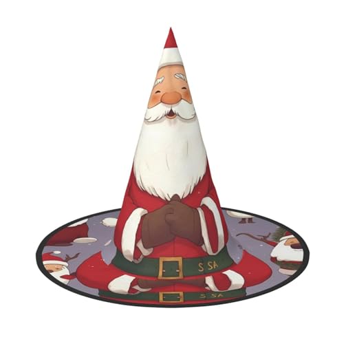 BULQAPZDF Weihnachten Weihnachtsmann Halloween Hexerhut Halloween Hexer Party Kostüm Zubehör von BULQAPZDF