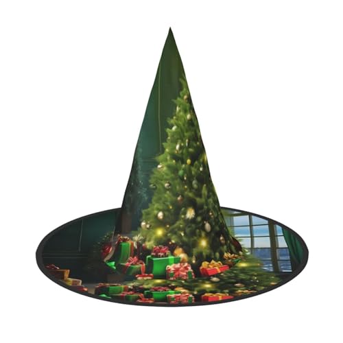 BULQAPZDF Weihnachtsbäume - 1 Halloween-Hexerhut, Halloween-Hexer-Party-Kostüm-Zubehör BULQAPZDF Weihnachtsbäume - 1 Halloween-Hexerhut, Halloween-Hexer-Party-Kostüm-Zubehör von BULQAPZDF