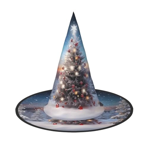 BULQAPZDF Weihnachtsbäume Halloween Hexerhut Halloween Hexer Party Kostüm Zubehör von BULQAPZDF