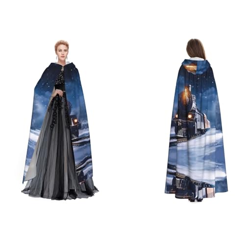 BULQAPZDF Winter Weihnachten Schnee Nacht Eisenbahn Zug Voll-Länge Kapuze Samt Umhang für Erwachsene Männer und Frauen - Hexe Vampir Teufel Kostüm - Cosplay und Verkleidung BULQAPZDF Winter Weihnachten Schnee Nacht Eisenbahn Zug Voll-Länge Kapuze Samt Umhang für Erwachsene Männer und Frauen - Hexe Vampir Teufel Kostüm - Cosplay und Verkleidung von BULQAPZDF