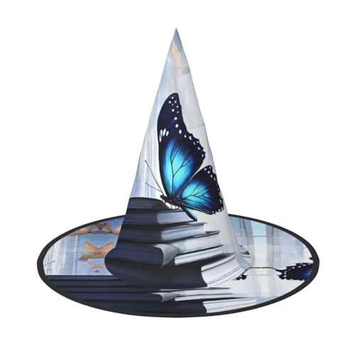 Blauer Schmetterling Halloween Hexerhut Halloween Hexer Party Kostüm Zubehör Blauer Schmetterling Halloween Hexerhut Halloween Hexer Party Kostüm Zubehör von BULQAPZDF