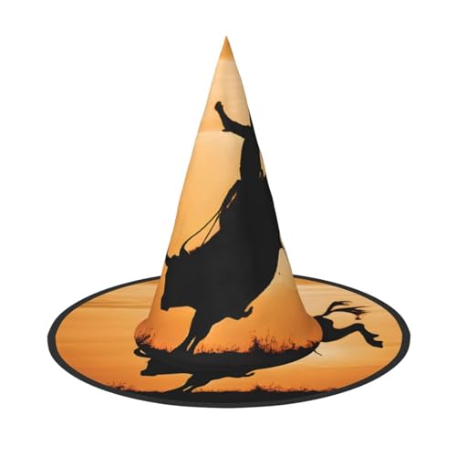 Cooler Bullen-Reit-Hut, Halloween-Hexerhut, Halloween-Hexer-Party, Kostümzubehör Cooler Bullen-Reit-Hut, Halloween-Hexerhut, Halloween-Hexer-Party, Kostümzubehör von BULQAPZDF