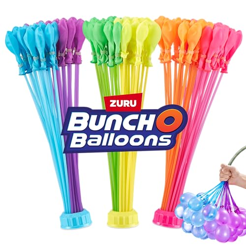 Bunch O Balloons Tropical Party 100+ schnell füllende, selbstverschweißende Wasserballons (3er Pack), Folienbeutel von Bunch O Balloons