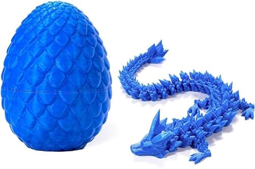 3D-Gedruckter Drache, Kristall-Ei-Drachen-dekompressionsspielzeug, Home-Office-schreibtischspielzeug, Blue von BUNIQ
