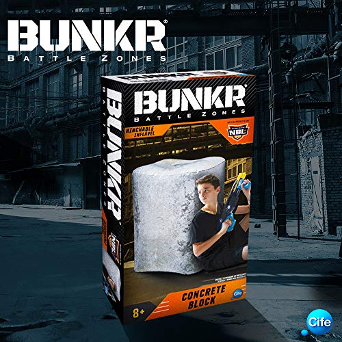 BUNKR 41677 Sortiment Buttle Zone Take Cover Concrete Block, Sortiert, M von BUNKR