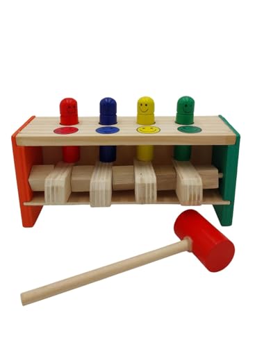 BURI Holzspielzeug Hammerspiel Klopfspiel Motorik Spielzeug für Kinder Koordination BURI Holzspielzeug Hammerspiel Klopfspiel Motorik Spielzeug für Kinder Koordination von BURI