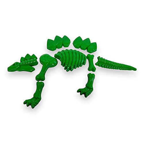 BUSDUGA 4203 Sandformen für einen Dinosaurier grün, 67cm, Gips oder Modellierzement Formen Stegosaurus Dinoform von BUSDUGA