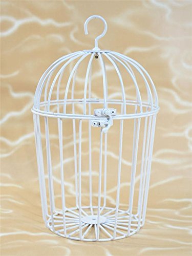 BUSDUGA - Vogelkäfig aus Metall, weiß, 27x19cm ideal für Plüschtiere/Laber-Tiere oder Dekoartikel BUSDUGA - Vogelkäfig aus Metall, weiß, 27x19cm ideal für Plüschtiere/Laber-Tiere oder Dekoartikel von BUSDUGA