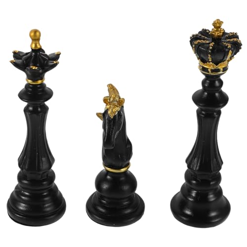 BUTIFULSIC 3 Stück Teiliges Schachfiguren Dekorationsset Resin Stilvolle Schachskulpturen für Langlebige Ornamente für Gestaltung und Sammlerstücke BUTIFULSIC 3 Stück Teiliges Schachfiguren Dekorationsset Resin Stilvolle Schachskulpturen für Langlebige Ornamente für Gestaltung und Sammlerstücke von BUTIFULSIC