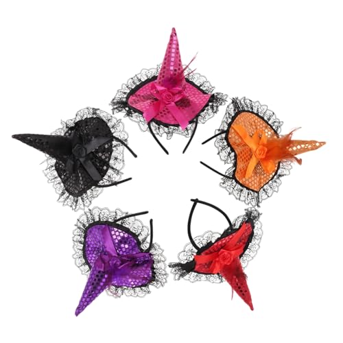 BUTIFULSIC 5 Stück Teiliges Halloween Haarreifen mit Pailletten Bunte Hexen Haarreifen für Erwachsene und Stilvolle Halloween Haar Deko Party Accessoires für Gruselige Kostüme BUTIFULSIC 5 Stück Teiliges Halloween Haarreifen mit Pailletten Bunte Hexen Haarreifen für Erwachsene und Stilvolle Halloween Haar Deko Party Accessoires für Gruselige Kostüme von BUTIFULSIC