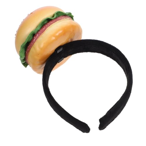 BUTIFULSIC Lustiges Burger Haarband aus Leichtem Dekorative Kopfbedeckung für Erwachsene für Party Cosplay Karneval und Themenveranstaltungen von BUTIFULSIC