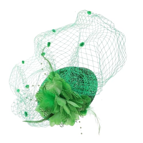 BUTIFULSIC St Patrick's Day Grüner Vintage Mini Hut mit Schleier Haarklammer Leichtes Komfortables Kostüm Accessoire für Outfit und Party Stilvoller Haarschmuck mit Festlichem Kleeblatt BUTIFULSIC St Patrick's Day Grüner Vintage Mini Hut mit Schleier Haarklammer Leichtes Komfortables Kostüm Accessoire für Outfit und Party Stilvoller Haarschmuck mit Festlichem Kleeblatt von BUTIFULSIC