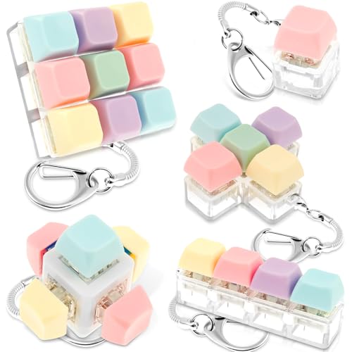 5 StüCk Erwachsene Tastatur Clicker Spielzeug tragbare mechanische Tastatur Keychain Toy Toy Funny Cubertaste für Erwachsene anwesend 5 StüCk Erwachsene Tastatur Clicker Spielzeug tragbare mechanische Tastatur Keychain Toy Toy Funny Cubertaste für Erwachsene anwesend von BUTORY