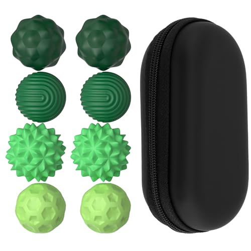 8pcs magnetische Anziehungsspannungskugeln mit Silikonschale entspannende Magnetkugel Stressbekämpfung Spielzeug Spaß Silikon Magnetkugeln Beruhigende Magnetkugeln für Erwachsene Hausreisen(Grün) von BUTORY
