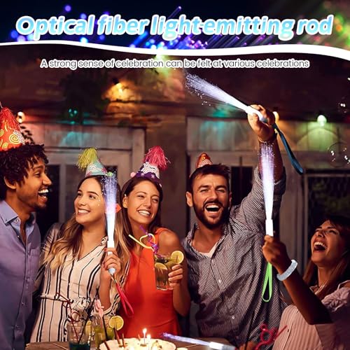 BUTORY Glasfaser -Optik -Zauberstab Glühstab schöner Glühstangen tragbares LED -Leuchte Zauberstab Langzeitleuchte Glühstäbchen Bunte blinkende LED -Stick für Konzert BUTORY Glasfaser -Optik -Zauberstab Glühstab schöner Glühstangen tragbares LED -Leuchte Zauberstab Langzeitleuchte Glühstäbchen Bunte blinkende LED -Stick für Konzert von BUTORY