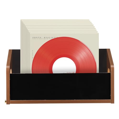 Trapezoidaler Holz -Vinyl -Rekord -Aufbewahrungshalter großer Kapazität Multipurpose LP Vinyl -Rekordkiste mit Griff für Desktop -Musikspeicher Trapezoidaler Holz -Vinyl -Rekord -Aufbewahrungshalter großer Kapazität Multipurpose LP Vinyl -Rekordkiste mit Griff für Desktop -Musikspeicher von BUTORY