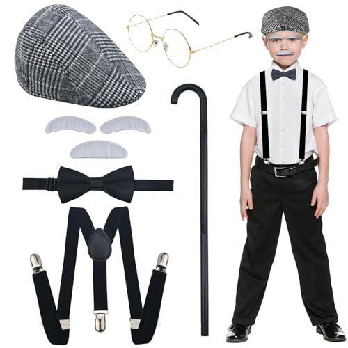 Alter Mann Kostüm für Kinder 100 Tage Schule Alter Mann Kostüm für Kinder, Großvater Kostüm für Kinder Alter Mann Kostüm für Kinder 100 Tage Schule Alter Mann Kostüm für Kinder, Großvater Kostüm für Kinder von BUUFAN