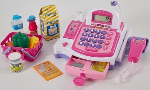 BUYGER Kinder Kasse Spielzeug Registrierkasse mit Bondrucker und Scanner, Kaufläden Zubehör Supermarkt Rollenspiel Rollenspiele für Kinder ab 3+ Jahre BUYGER Kinder Kasse Spielzeug Registrierkasse mit Bondrucker und Scanner, Kaufläden Zubehör Supermarkt Rollenspiel Rollenspiele für Kinder ab 3+ Jahre von BUYGER