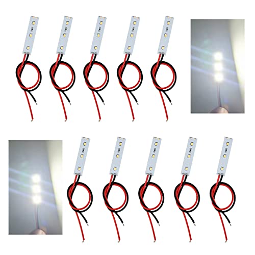 BUYGOO 10 STK Modellbau Beleuchtung, Modellbau Led Beleuchtung, 5cm Warmweiss Modellbau mit Kabel 20cm, Modellbau Led, für Modellhäuser Modelllastwagen Modellspielzeug BUYGOO 10 STK Modellbau Beleuchtung, Modellbau Led Beleuchtung, 5cm Warmweiss Modellbau mit Kabel 20cm, Modellbau Led, für Modellhäuser Modelllastwagen Modellspielzeug von BUYGOO
