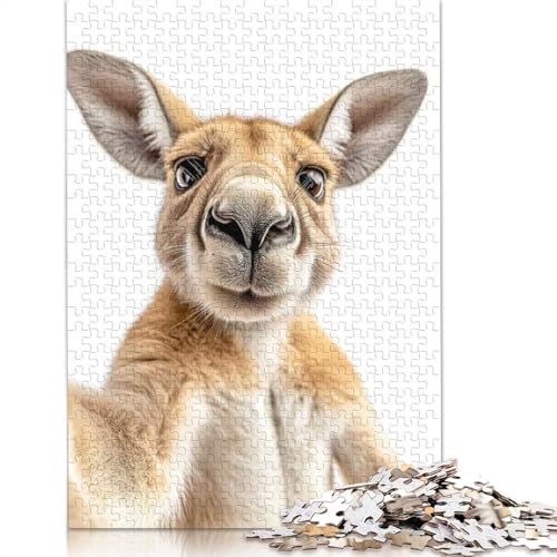 1000-teiliges Känguru-Selfie-Puzzle für Erwachsene und Teenager. Puzzle für Familienspaß und Spieleabende. 1000 Teile (38 x 26 cm) von BVGVFHT