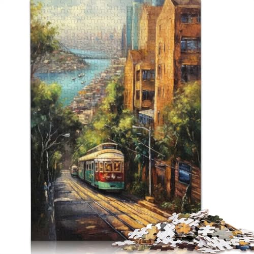 1000-teiliges Papierpuzzle mit Ölfarben von Sydney, Australien. Papierpuzzle für Erwachsene und Jugendliche ab 12 Jahren, 1000 Teile (38 x 26 cm) von BVGVFHT